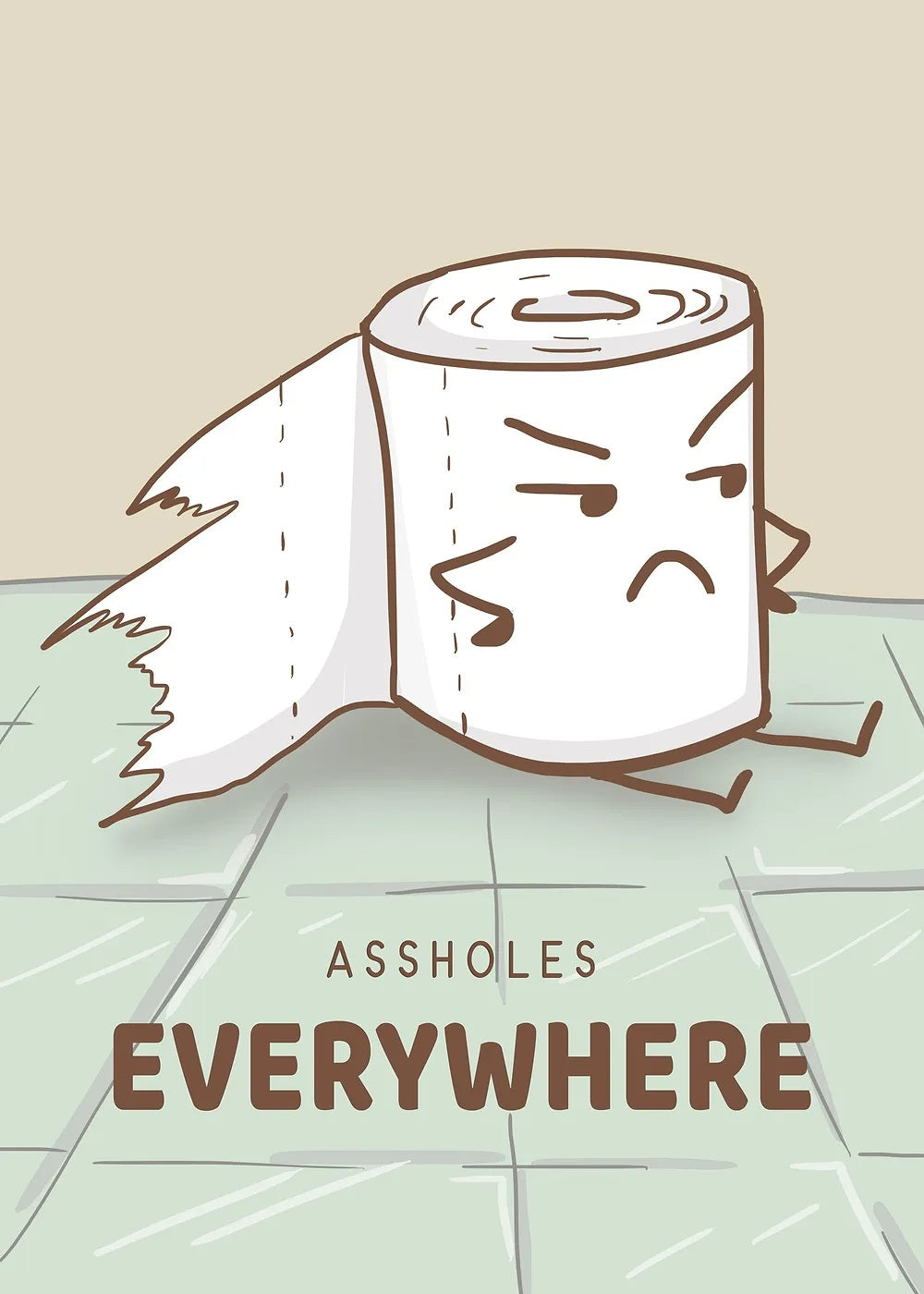 Assholes Everywhere metal poster artwork